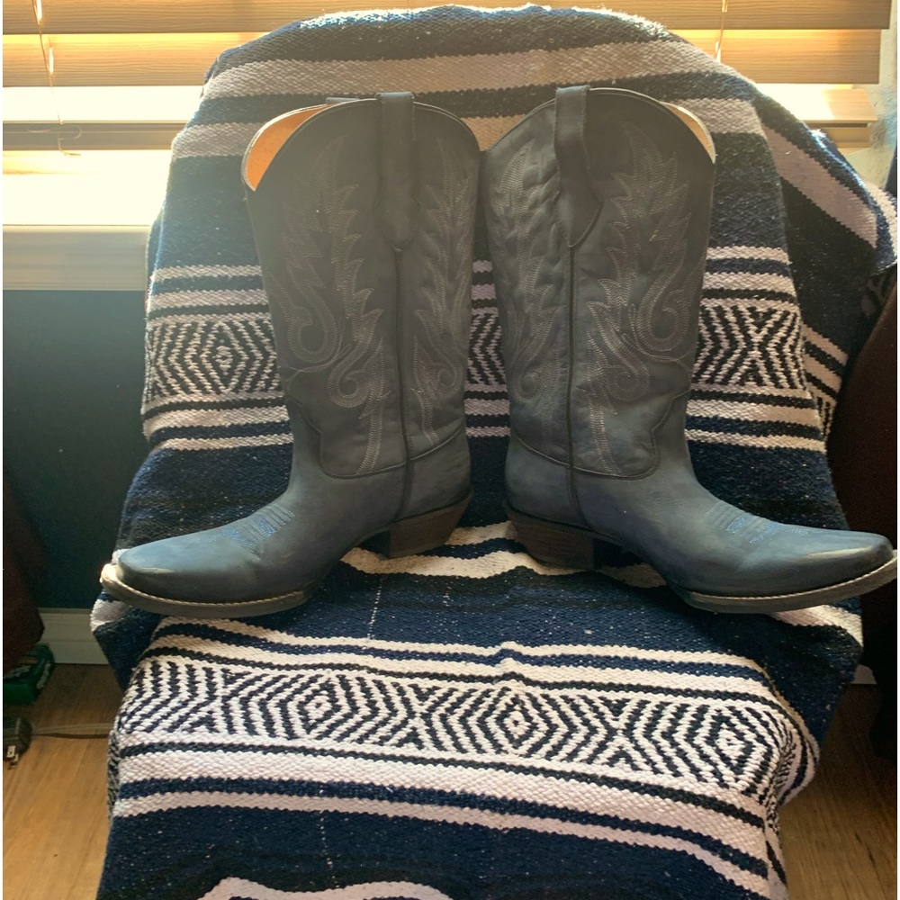 Durango Navy Blue Dream Catcher Western Women’s Boots, size 9.5